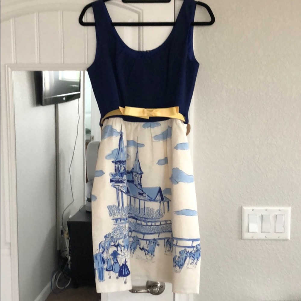 Vineyard Vines Blue Kentucky Derby Dress size 4
